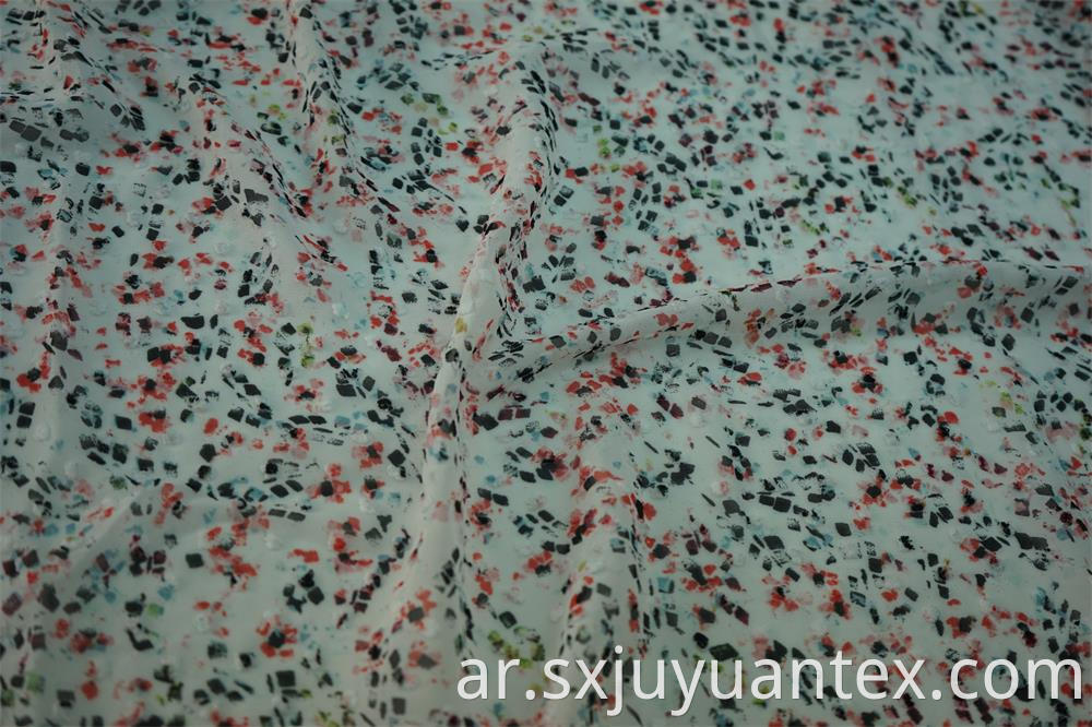 Swiss Dot Clip Jacquard Fabric